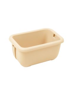 Clay Crossing Empty Railing Planter With Integral Brackets - Beige