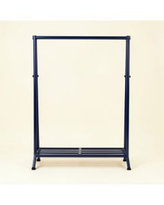Dawn Crest Empty Garment Rack - Navy (synthetic illustration; no displayed measurements)