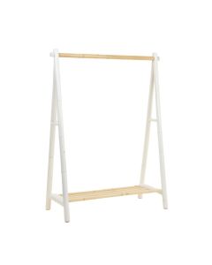 Maple Bridge Empty Garment Rack - White