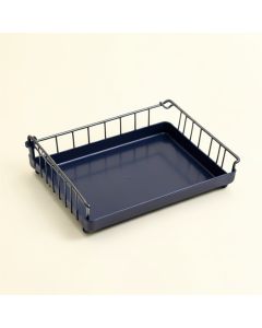 Sage Canyon Empty Under-Desk Cable Tray - Navy (synthetic illustration; no displayed measurements)