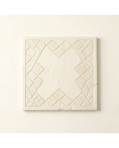 Dune Bluff Uninstalled Square Decorative Tile - Ivory (synthetic illustration; no displayed measurements)