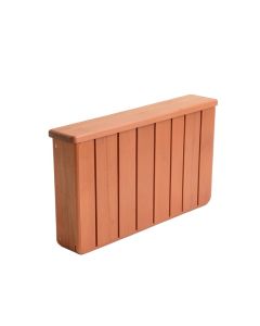 Hazel Brook Narrow Outdoor Storage Bench - Terracotta (synthetic illustration; no displayed measurements)
