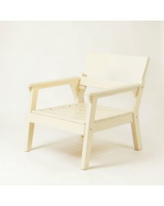 Olive Branch Outdoor Lounge Chair - Cream (synthetic illustration; no displayed measurements)