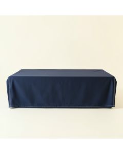 Shore Bridge Flat Bed Sheet - Navy (synthetic illustration; no displayed measurements)