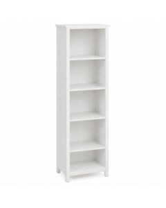 Oak Dale Narrow Cubby Tower - White