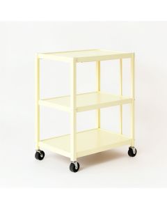 Ash Dell Empty Rolling Workshop Cart - Ivory (synthetic illustration; no displayed measurements)