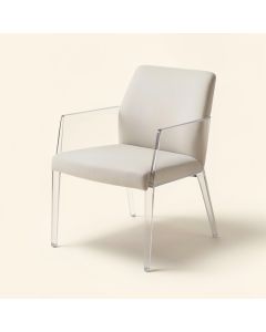 Dement Side Chair In Clear (synthetic illustration; no displayed measurements)