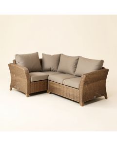 Catskill Outdoor Furniture 3 Piece Rattan Sofa Seating Group With Cushions (synthetic illustration; no displayed measurements)