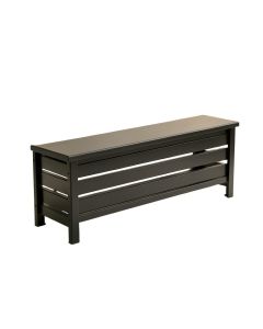 River Brook Narrow Outdoor Storage Bench - Black (synthetic illustration; no displayed measurements)