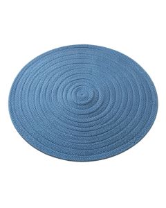 Elm Bluff Round Area Rug - Blue (synthetic illustration; no displayed measurements)