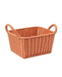 Ridge Branch Empty Storage Basket - Terracotta