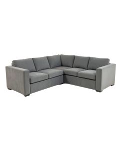 Prestia 112 '' Wide Velvet Reversible Modular Corner Sectional (synthetic illustration; no displayed measurements)