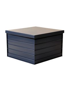Harbor Crossing Closed Outdoor Storage Box - Navy