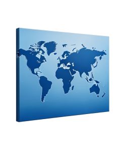 World Map - Wrapped Canvas Graphic Art Print