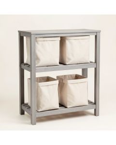 Lake Bluff Laundry Sorting Station With Plain Removable Bags - Gray (synthetic illustration; no displayed measurements)