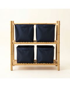 Reed Crest Laundry Sorting Station With Plain Removable Bags - Navy (synthetic illustration; no displayed measurements)