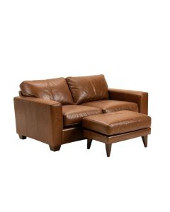 Eward 111 '' Wide Leather Match Reversible Sofa & Chaise (synthetic illustration; no displayed measurements)