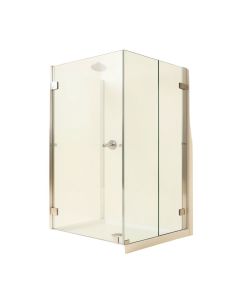Elan 64 '' W X 74 '' H Single Sliding Frameless Shower Door With Rollerdisk™ Technology