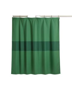 Aspen Arc Shower Curtain Hanging Flat From A Plain Rod (synthetic illustration; no displayed measurements)
