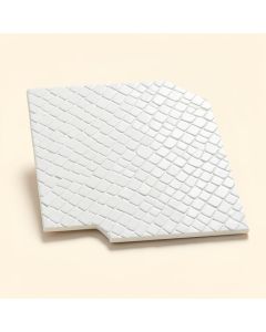 Cross Wave Dog Bone Seashell Basketweave Mosaic Tile (synthetic illustration; no displayed measurements)