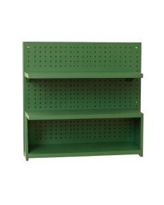 Meadow Bridge Empty Wall-Mounted Tool Organizer Panel - Green (synthetic illustration; no displayed measurements)