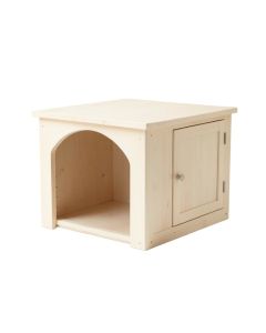 Willow Crossing Empty Furniture-Style Litter Enclosure - Ivory (synthetic illustration; no displayed measurements)
