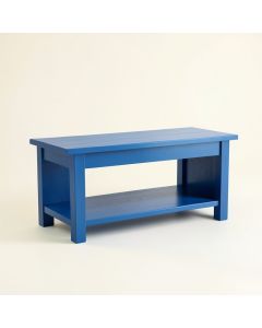 Spruce Edge Indoor Bench - Blue (synthetic illustration; no displayed measurements)