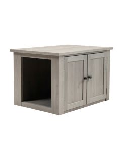Elm Falls Empty Furniture-Style Litter Enclosure - Gray (synthetic illustration; no displayed measurements)