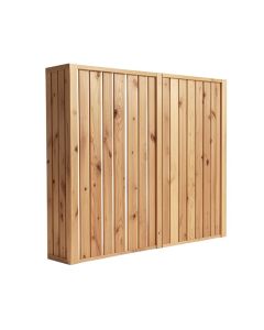 Fusion 5.5 Ft. H X 5 Ft. W Cedar Wood Privacy Screen