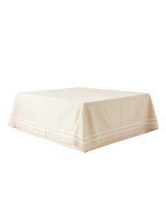 Stone Edge Flat Bed Sheet - Cream