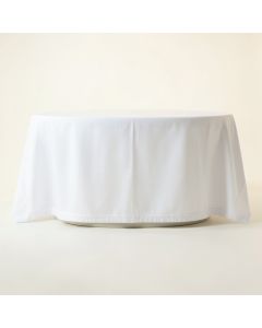 Fern Crest Flat Bed Sheet - White (synthetic illustration; no displayed measurements)