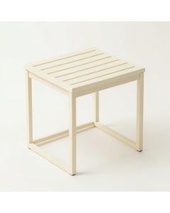 Pine Bridge Compact Balcony Table - Cream (synthetic illustration; no displayed measurements)