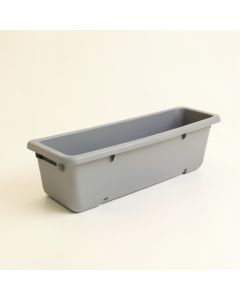 Hazel Branch Empty Railing Planter With Integral Brackets - Gray (synthetic illustration; no displayed measurements)
