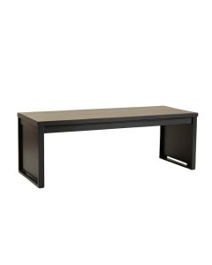 Spruce Arc Narrow Outdoor Storage Bench - Black