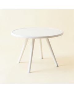 Maple Arc Patio Table - White (synthetic illustration; no displayed measurements)