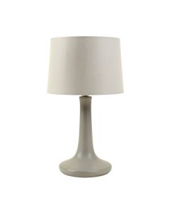 Briar Bridge Table Lamp With A Plain Fabric Shade - Gray