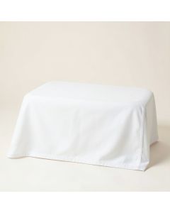 Vale Bridge Flat Bed Sheet - White (synthetic illustration; no displayed measurements)
