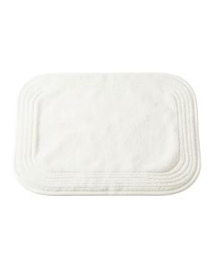 Rowan Edge Bath Mat - White (synthetic illustration; no displayed measurements)
