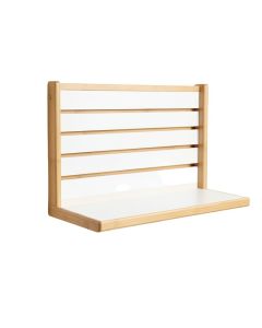 Slate Bridge Wall-Mounted Entryway Organizer Shelf - White
