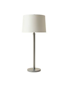 Summit Dale Floor Lamp With A Plain Fabric Shade - Gray