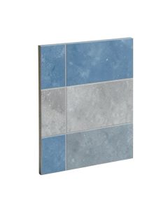Thunderstruck 4 '' X 12 '' Porcelain Concrete Look Subway Wall & Floor Tile (synthetic illustration; no displayed measurements)