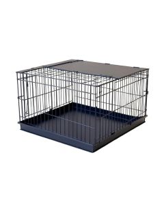 Spruce Bend Empty Furniture-Style Pet Crate - Navy
