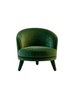 Field Bend Upholstered Armchair - Green