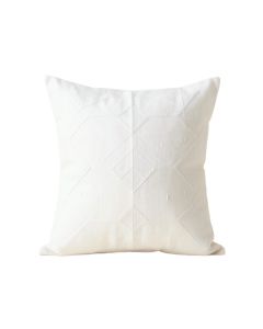 Brook Bend Filled Accent Pillow - White