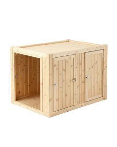 Meadow Bend Empty Furniture-Style Litter Enclosure - Beige