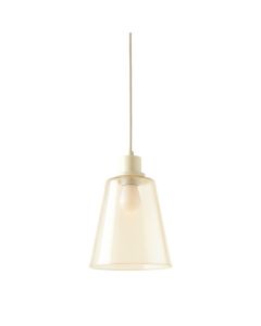 Heath Bluff Pendant Light Suspended From One Plain Cable - Cream (synthetic illustration; no displayed measurements)