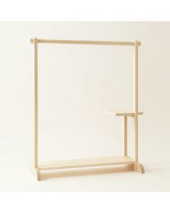 Stone Canyon Empty Garment Rack - Ivory (synthetic illustration; no displayed measurements)