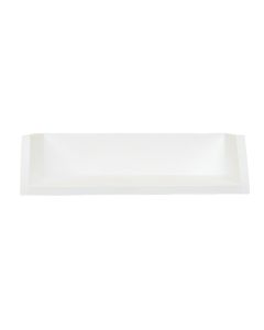 Maple Arc Wall-Mounted Shelf - White