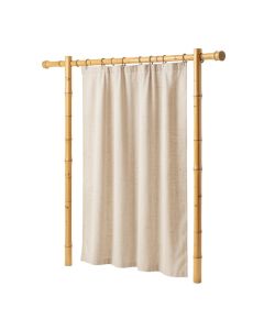 Gilvin Beaded Doorway Sheer Single Curtain Panel