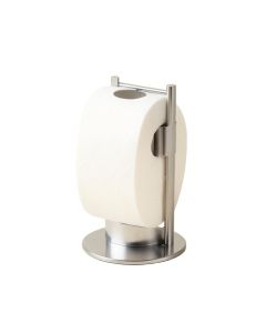 Heavy Duty Plated Steel Free Standing Toilet Paper Holder (synthetic illustration; no displayed measurements)